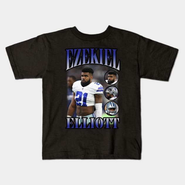 BOOTLEG EZEKIEL ELLIOTT VOL 3 Kids T-Shirt by hackercyberattackactivity